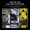Corsair iCUE LINK RX140 MAX RGB 14 cm ventiliatorius, baltas, 300–1600 RPM