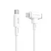 HYPER HyperJuice USB kabelis USB 2.0 1,5 m USB C USB C/Lightning baltas
