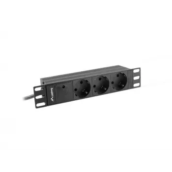 LANBERG MAITINIMO JUOSTA 10 RACK (1U, 16A, 3X SHUKO)