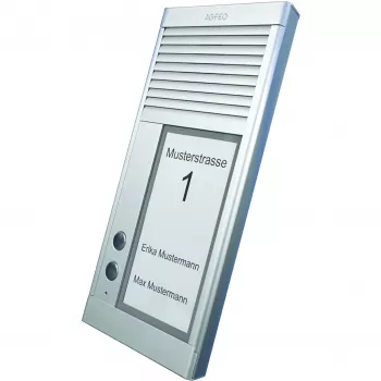 AGFEO DoorSpeak 2, laidinis, IP33, aliuminis, aliuminis, sieninis, 115 mm