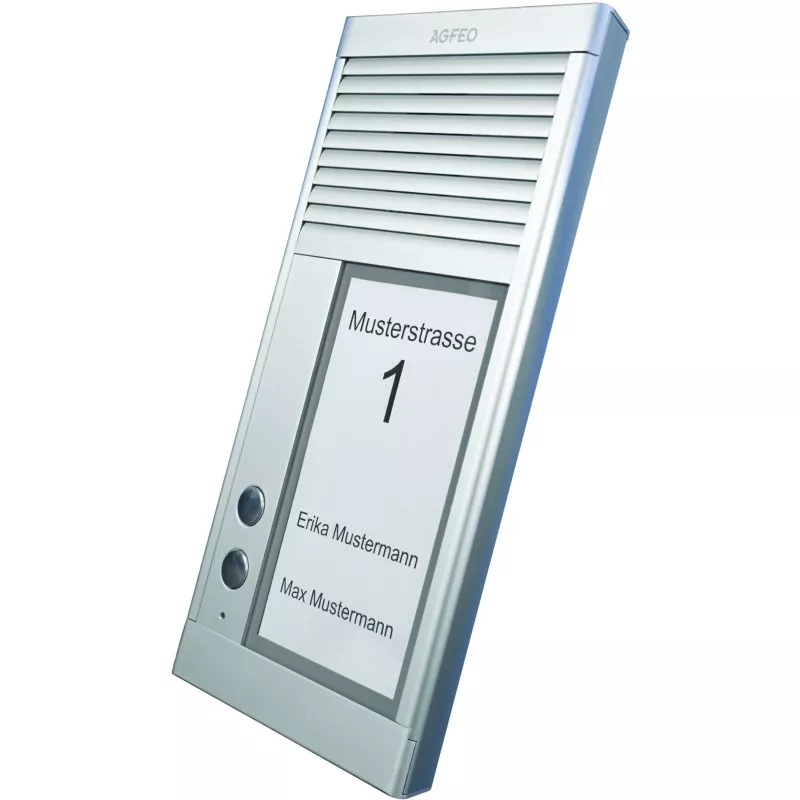 AGFEO DoorSpeak 2, laidinis, IP33, aliuminis, aliuminis, sieninis, 115 mm