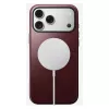 Odinis dėklas Nomad Modern skirtas iPhone 17 Pro Max (6,9 col.) — Burgundiška spalva, oda+TPU+PC