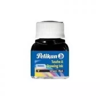 Pelikan Drawing Ink A, turinys: 10 ml stikliniame buteliuke, sepija (15) ypač tinka braižymo plunksnai, piešimo antgaliui, teptukui (201640)