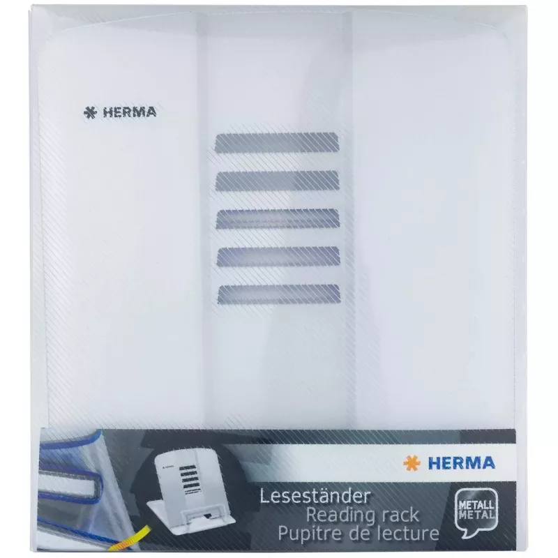Knygų laikiklis HERMA 19963 Baltas Metalas