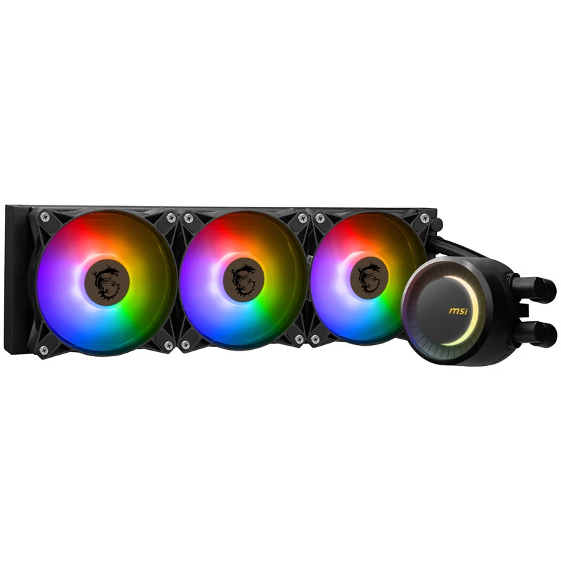 MSI MAG CORELIQUID E360 kompiuterio aušinimo sistema Pagrindinė plokštė, Procesorius Skysčio aušinimo rinkinys 12 cm Juoda