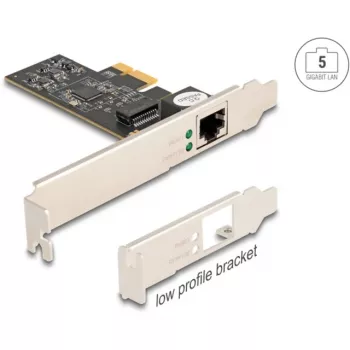 DeLOCK PCI Express x1 plokštė 81260 1 x RJ45 5 Gigabit LAN RTL8126