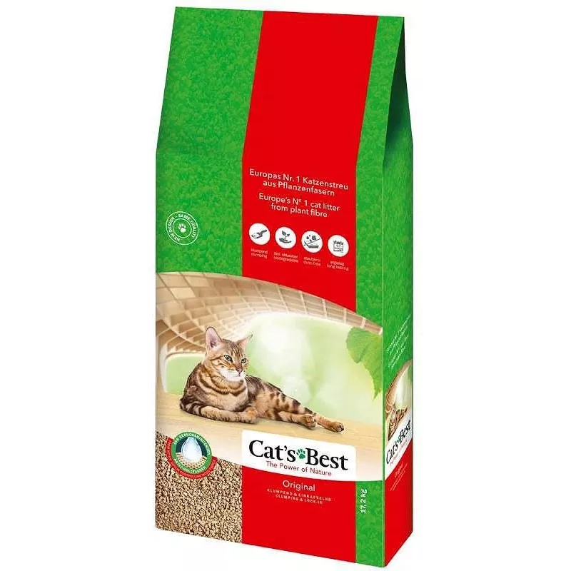 Cat's Best Eco Plus Originali - Medinis kačių kraikas - 30 l