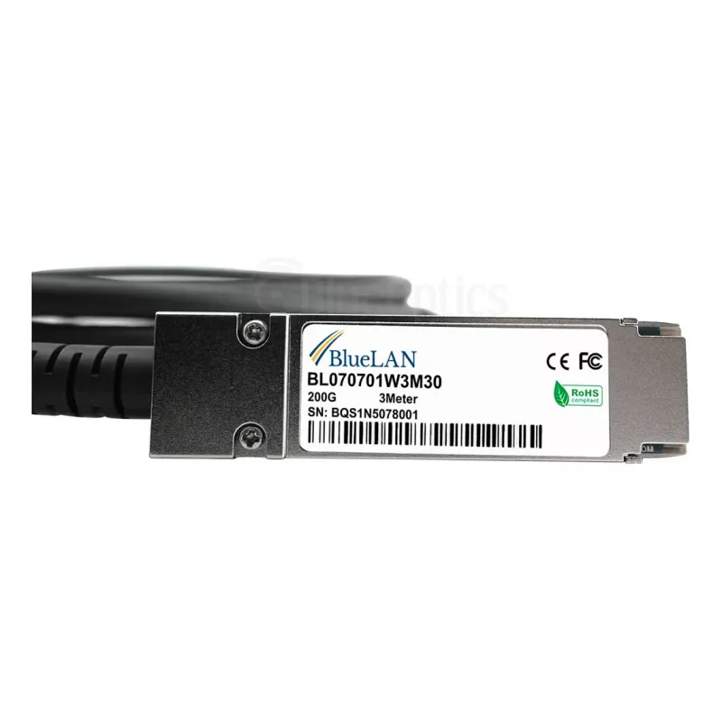 DAC laidas BlueOptics CBL-NTWK-0956-QSFP56-3-BL 3m QSFP56