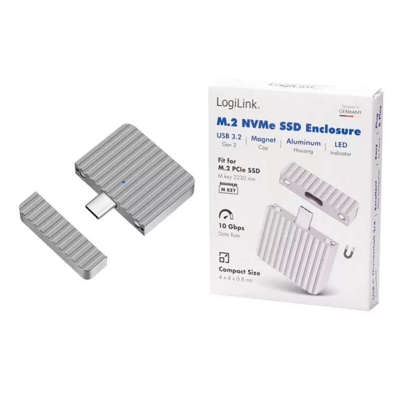 Labai mažas USB3.2 Gen2x1 SSD korpusas USB-C NVM