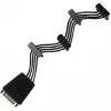 SATA laidas Sidabrinėstone CP06-E4 0,19 m