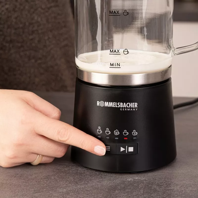 Rommelsbacher pieno putotuvas 500ml nerūdijantis plienas juodas MS 625 (MS 625)