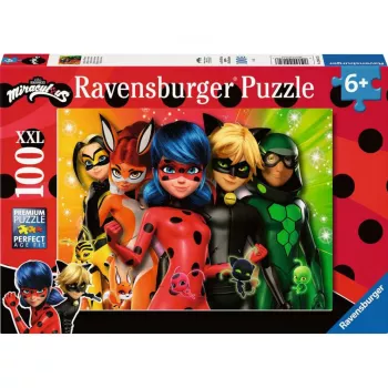 Vaikiška dėlionė Ravensburger - Ladybug en mission, 100 vnt.