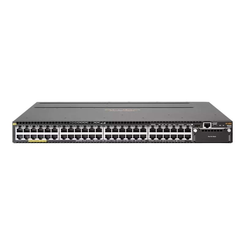 HPE - Aruba Series - Switch - 3810M 48G PoE+ 1-slot L3 - managed - 48 x 10/100/1000 (PoE+) - rack-mountable - PoE+