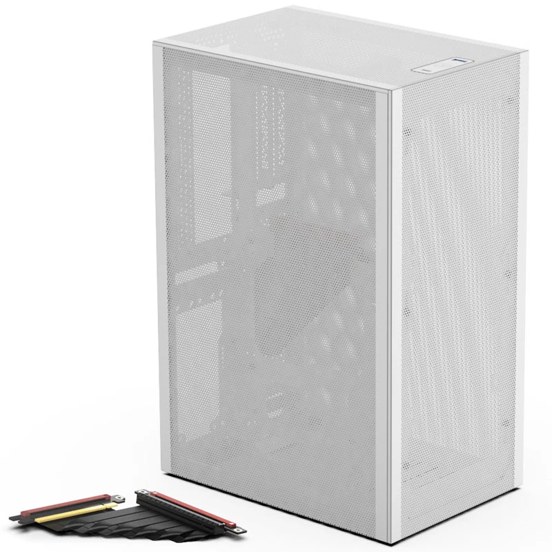 Kompiuterio korpusas SSUPD Meshlicious Full Mesh PCIE 4.0 Edition Mini-ITX – baltas