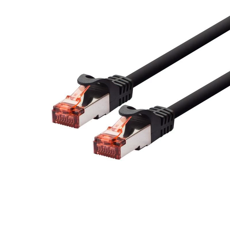 Tinklo kabelis LOGON TCF66F003BL Cat6a F/UTP (FTP) juodas, 0,3 m, RJ-45–RJ-45