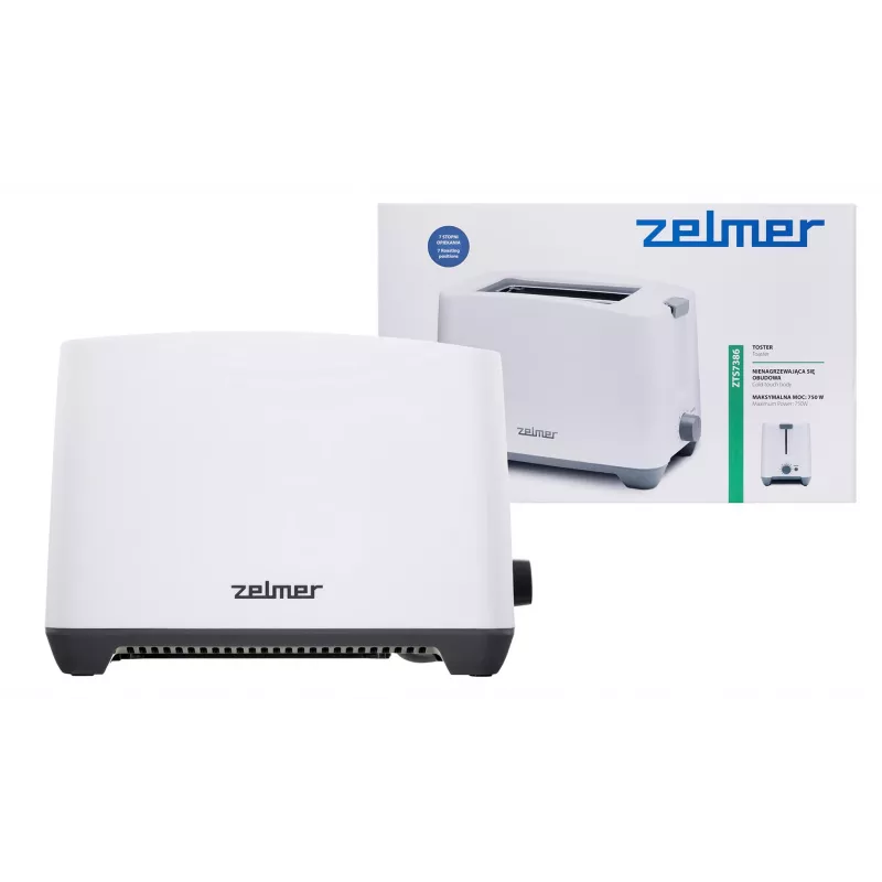 Zelmer ZTS7386 skrudintuvas 2 riekėms 750 W baltas