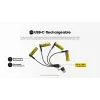 Įkraunamas ličio jonų AA 1,5 V baterijų rinkinys Nitecore NH2400 2400 mAh — 4 vnt. pakuotė