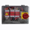 PV jungimo dėžutė HiSmart NV822300 DC 3 įėjimai-3 išėjimai IP66 jungiamoji dėžė saulės modulių masyvams