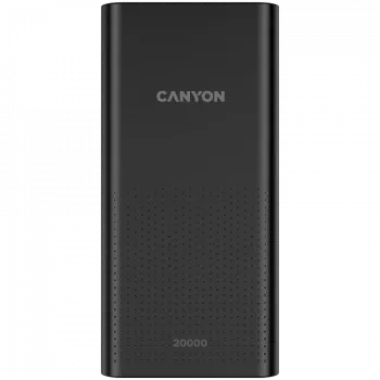 CANYON išorinė baterija PB-2001 20000 mAh juoda