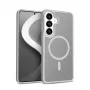 Crong Hybrid Matte Magnetic dėklas Samsung Galaxy S26 — TPU + PC, pilkas