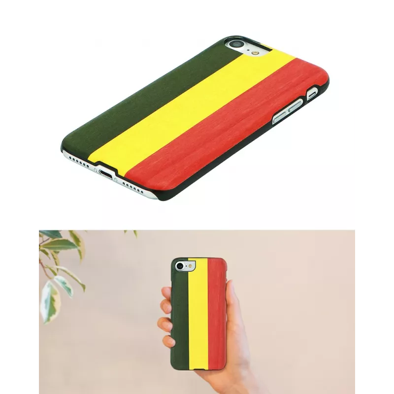 man and wood išmaniojo telefono dėklas iPhone XR — Reggae Juoda