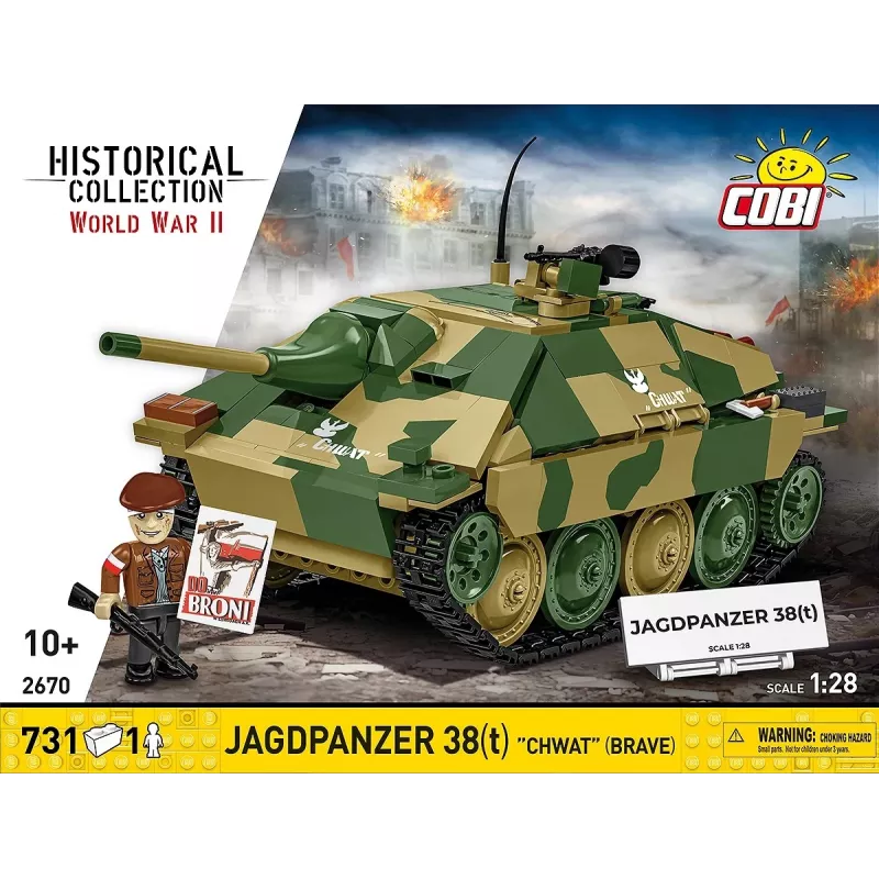 Cobi Blocks Jagdpanzer 38t Brave konstrukcinis rinkinys, 731 detalė