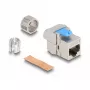 DeLOCK keystone modulis RJ45 lizdas į LSA Cat.8.1 be įrankių Plokščias Metalinis