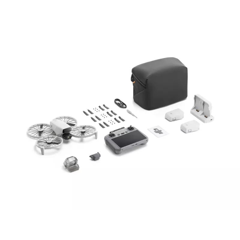 Kvadrokopteris DJI Flip Fly More Combo RC 2 — 4 rotoriai, 48 MP kamera, 3840×2160, maks. greitis 16 m/s, veikimo nuotolis 14000 m