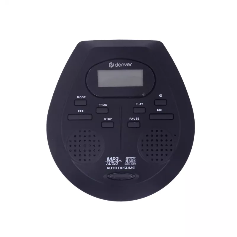 Nešiojamasis CD grotuvas Denver DMP-395B juodas MP3 atkūrimas LCD ekranas