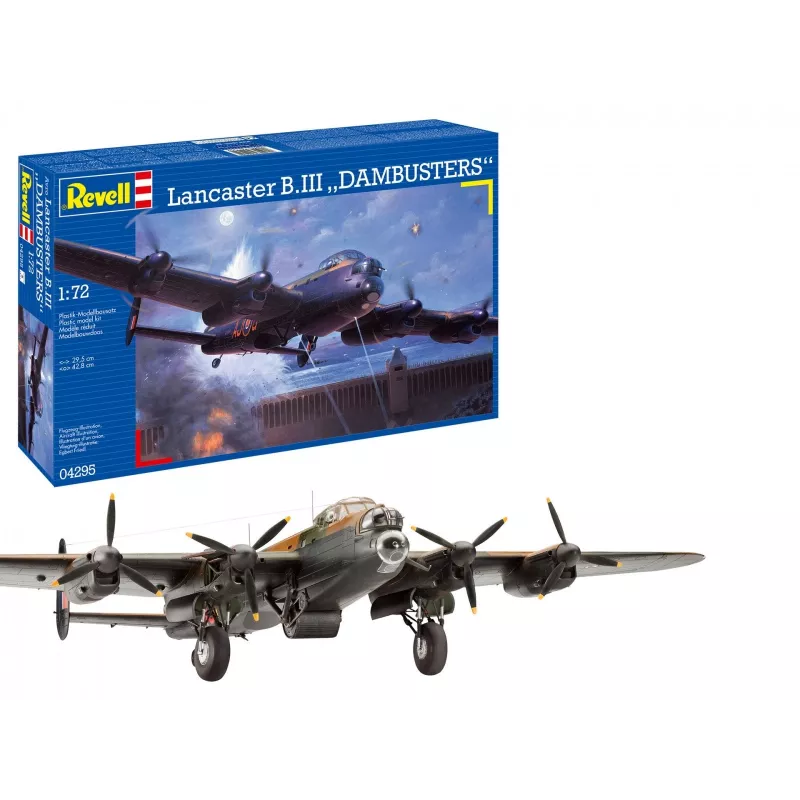 Revell Lancaster B. Iii Dambusters (04295) 1:72 mastelio lėktuvo plastikinis modelio rinkinys