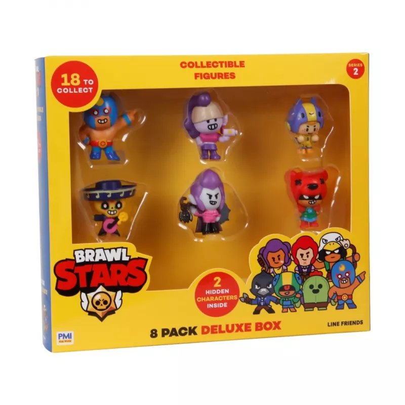 BRAWL STARS S2 FIGŪROS - 8 VNT. DELUXE DĖŽUTĖ VER.B