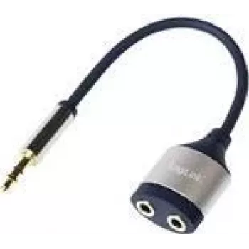 LogiLink garso skirstytuvas stereofoninis mini lizdas jungtis moteriška į stereofoninį mini lizdą jungtis vyriška 18 cm