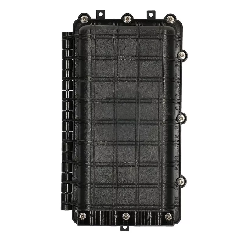 Lauko šviesolaidinė mova Extralink Jerry 2 padėklai 24 gyslų, ABS/PVC korpusas, juoda