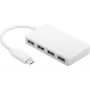 „Microconnect“ USB3.1CUSB3 sąsajos šakotuvas USB 3.2 Gen 1 (3.1 Gen 1) Type-C 5000 Mbit/s Baltas