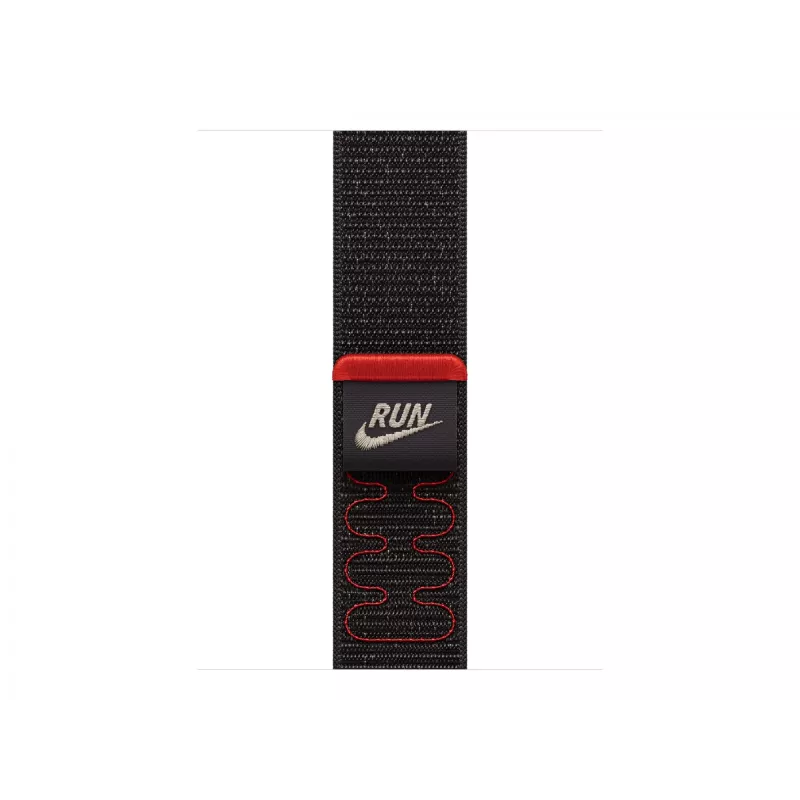 Apple Nike Sport Loop juosta juoda nailonas, perdirbtas poliesteris, spandeksas
