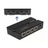 DELOCK 11494 kompiuterių duomenų jungiklis, juodas, USB Type-A Type-B, 0,48 Gbit/s
