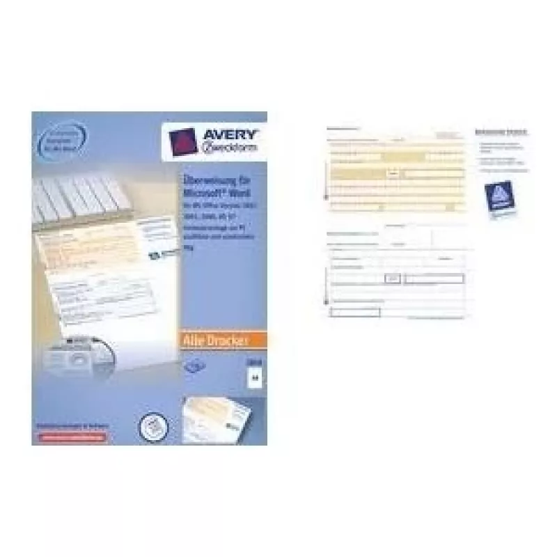 Nuimami lipnūs mikroperforuoti A4 formato lapai AVERY 2817-200, spausdinami