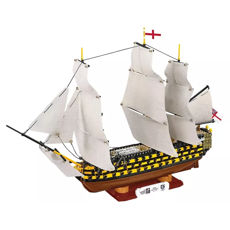 „Cobi“ konstravimo rinkinys „HMS Victory“ — 2 517 detalių, detalizuotas istorinio burlaivio modelis