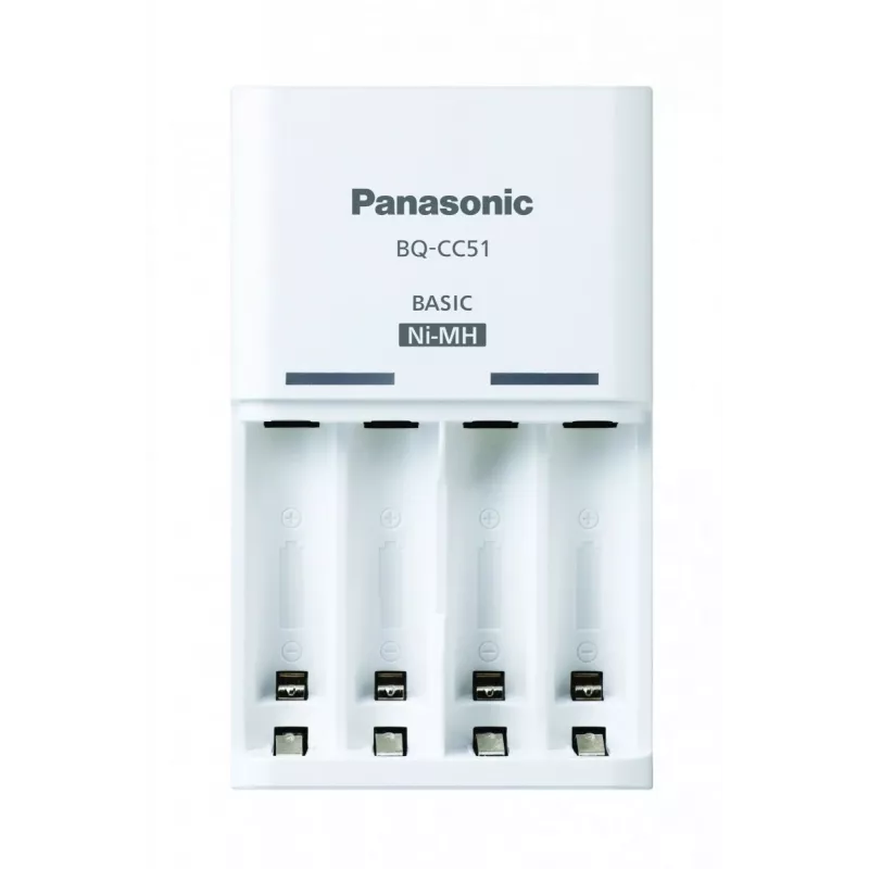 Panasonic 52051E02 Basic BQ-CC51 USB įkroviklis NiMH AAA/AA LED indikacija