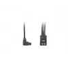 SATA III laidas LANBERG CA-SASA-13CU-0050-BK 0,5 m, SATA 7 kontaktų į 7 kontaktus, 6 Gbit/s, juodas