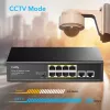 Cudy FS1010P tinklo jungiklis Fast Ethernet (10/100) Power over Ethernet (PoE) juodas