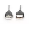 Digitus ASSMANN - USB ilginimo kabelis - USB (W) prie USB (W) - 1,8 m (USB/USB 2.0) - Formuotas - Juodas (AK-300200-018-S)