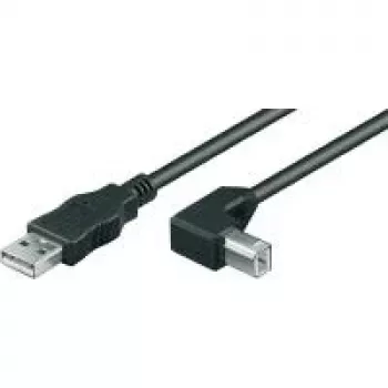 Wentronic Goobay USB 2.0 Hi-Speed kabelis, juodas, 5 m - USB 2.0 kištukas (A tipo) > USB 2.0 kištukas (B tipo) (95118)