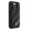Karl Lagerfeld Apple iPhone 13 Karl Lagerfeld Diagonal Quilted Script (KLHCP13XPQDSMGK) Telefono dėklas juodas