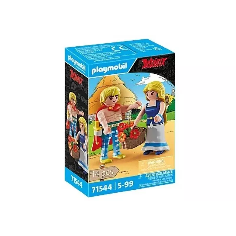 PLAYMOBIL | Asteriksas | Tragikomiksas ir Falbala | Įsimylėjusi pora iš Asterikso visatos | Žaislas vaikams nuo 5 metų | 71544