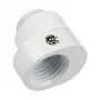 Adapteris BitsPower X-Cross G1/4 inch išorinis sriegis į G1/4 inch vidinį sriegį, 5 mm poslinkis, baltas