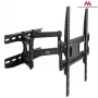 TV sieninis laikiklis MACLEAN MC-760 32–55 colių televizoriams, plieninis, VESA iki 400x400, 30 kg, juodas, 9,6–44,8 cm