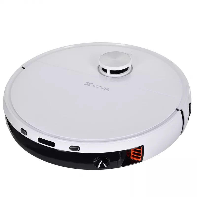 Robotas dulkių siurblys EZVIZ RS2 su kartografavimu, 4000 Pa siurbimo galia, 5200 mAh baterija, 220 min. veikimo laikas, plaunama šluoste, bazinė stotis su 5/5,5 L vandens talpyklomis