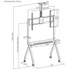 TV mobilus stovas ART STO S-14 55–100 colių televizoriams, keliamoji galia iki 120 kg