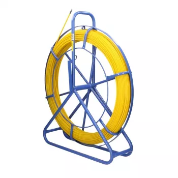 Extralink Rodder 3.8mm 75m | Kabelio traukimo strypas | Stiklo pluošto FRP, skersmuo 3.8 mm, ilgis 75 m, geltonas